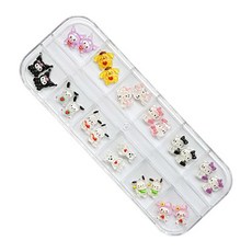 可愛美甲飾品組 KN-P1049, 混合色, 1個