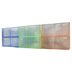 吉米4號水晶籃6件組 耐熱溫度80°C 耐冷溫度-20°C 容量2.4L, 顏色隨機, 1組