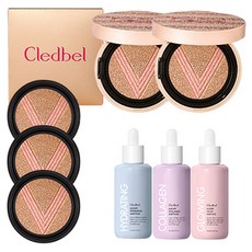 Cledbel Miracle Power Lift V氣墊粉餅 13g 2入+補充裝 13g 3入+安瓶精華組 3入, 23號, 1組