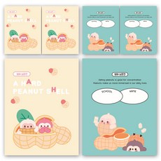 다다 소소펀 초등노트 영어 넓은칸, 랜덤발송, 6개