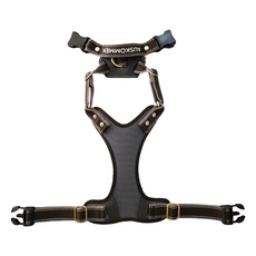 AUSKOMMEN. 奧斯克曼 X胸貓咪背帶 提把款, 鉑金灰, M(30~55cm 6~10kg), 1個