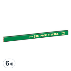 리라 석재 콘크리트 목공 연필 10H L4298001, 6개