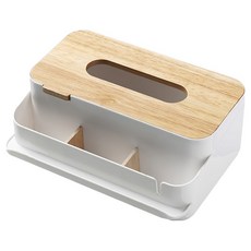 FAmILyLIFE 生活 多功能衛生紙收納盒系列 長版, 白橡, 1個
