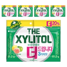 오리온 깔끔한 더 자일리톨, 61.2g, 10개