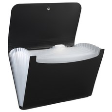 Mariforet 風琴夾 A4, 黑色, 1個