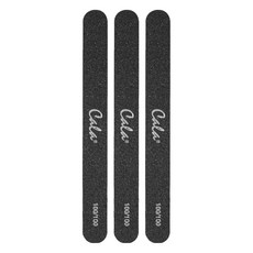 CALA 7 黑色指甲銼砂礫 100/180, 混色, 3個