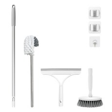 PIM System浴室清潔4件組 + Easy壁掛架2入 + 魔術掛鉤組, 1套, 混合顏色