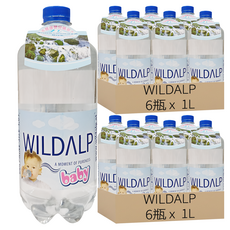 WILDALP 奧地利 BABY礦泉水, 1L, 12瓶