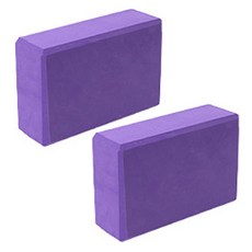 正直生活 瑜珈磚 2入, 紫色, 2個