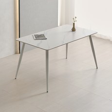 라로퍼니처 밀크 1400 포세린 통 세라믹 식탁 4인용 방문설치, 화이트