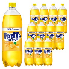 환타 제로 파인애플, 1L, 12개
