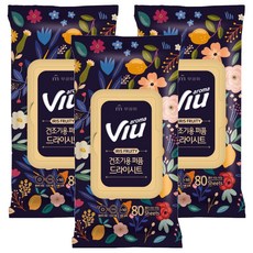 무궁화 아로마뷰 고농축 퍼퓸 드라이시트 아이리스플루티, 80개입, 3개