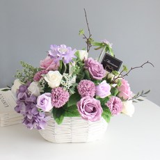MORIANN 香皂花Eva花籃, 紫色