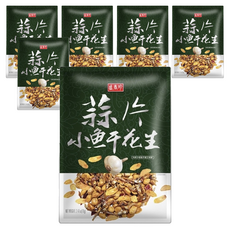 盛香珍 蒜片小魚干花生, 70g, 6袋