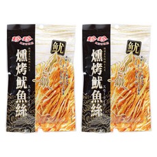 珍珍 燻烤魷魚絲, 75g, 2包