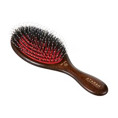 ATARAH 豬鬃毛氣墊髮梳 中型 21, 棕色, 1個