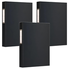 珠友文化 大強力夾 資料夾 A4 13K, 黑色, 3本