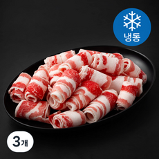 미국산 미트코리아 대패 우삼겹 (냉동), 3개, 600g