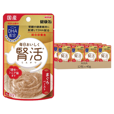AiXiA 腎活主食餐包 1號 12包, 鮪泥狀, 480g, 1盒