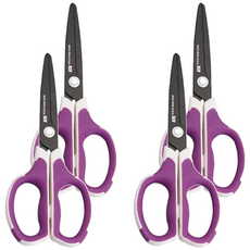 SDI 手牌 滑利剪 氟素不沾膠剪刀 0925C 175mm, 顏色隨機, 4支