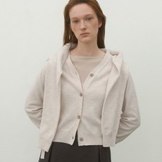 AtelierNain 女款V領紐釦針織開襟衫 CD-2138