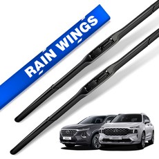 RAIN WINGS 原廠相容型混合式雨刷前擋組 現代 Santa Fe TM The New 2.0 / 2.2 / 2.5 汽油 柴油 渦輪增壓 T GDI 2WD 4WD 2018年3月~2023年7月