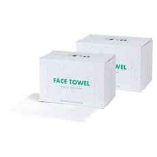 Urban Leaves 棉質毛巾 白色, 80張, 2包