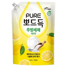 피죤퓨어 뽀드득 주방세제 레몬향, 1.2L, 1개