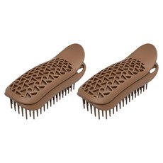 리르 미라클 볼륨 헤어 클립, 01 브라운, 2개