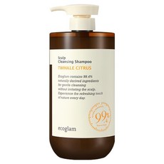 ecoglam 閃亮柑橘頭皮潔淨洗髮精, 1瓶, 1L