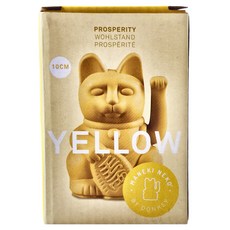 DONKEY 幸運繽紛招財貓 迷你款 淡黃色 10cm