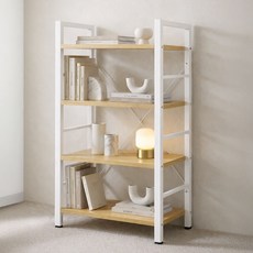 코멧 4단 책장선반, 화이트