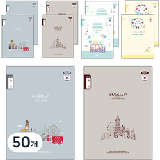 PENPIA 800 小學裝訂 3-6年級 英語筆記本, 隨機出貨, 50個