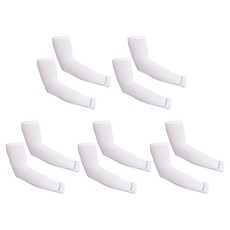 INCONTRO 條紋涼爽袖套 5入, 白色