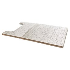 ALTTEURI 半圓形浴缸蓋 C款, 1套, 炭灰色