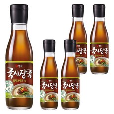 샘표 국시장국 멸치다시마 국물, 345ml, 5개