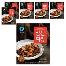 청정원 매콤한 삼선짜장, 180g, 6개