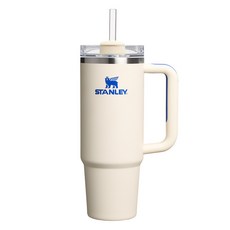 스탠리 퀜처 H2.0 플로우 스테이트 텀블러, 크림로얄, 887ml, 1개