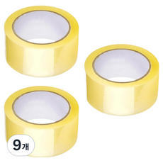 KDT OPP 封箱膠帶 透明 48mm x 50m 60mic, 9個