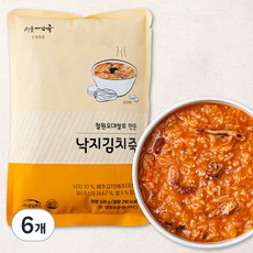 서울마님죽 낙지김치죽, 500g, 6개