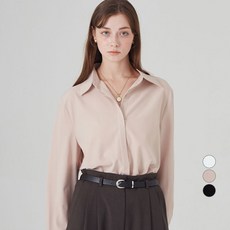 ELLE PARIS 링클프리 히든버튼 셔츠 블라우스