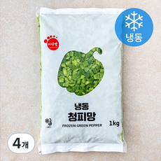 마당발 냉동 청피망 (냉동), 1kg, 4봉