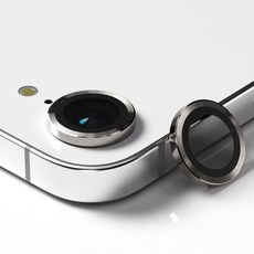 엑씨 빛번짐 방지 카메라 렌즈 강화유리 메탈 링 보호필름 세트 내추럴티타늄, 1세트