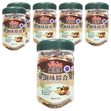 ViVa 萬歲牌 無調味綜合果, 膳食纖維豐富, 低溫烘焙, 促進腸道蠕動, 350g, 6罐