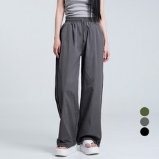 코튼클로젯 여성용 스트릿 투웨이 랍빠 롱 일자 밴딩 팬츠