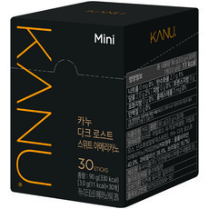 카누 다크 로스트 스위트 아메리카노 미니 커피믹스, 3g, 1개, 30개입