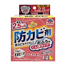 EARTH 地球製藥 衛浴防霉煙霧劑, 玫瑰香, 最長2.5個月防霉效果, 170g, 1盒