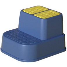 Qurang 兒童防滑止滑多功能兩層安全踏凳, 藍色