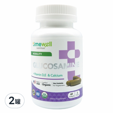 timewell 時光安好 好樂關葡萄糖胺複方膠囊 (60顆/罐) 關節保健 行動靈活, 2罐