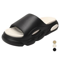 SUPERCOMET 男女通用 恢復支撐 無重力緩震拖鞋, 黑色, 260